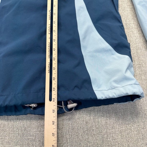 The North‎ Face Jacket Girls Large Hyvent Full Zip Blue Color Block Hooded - Picture 7 of 9